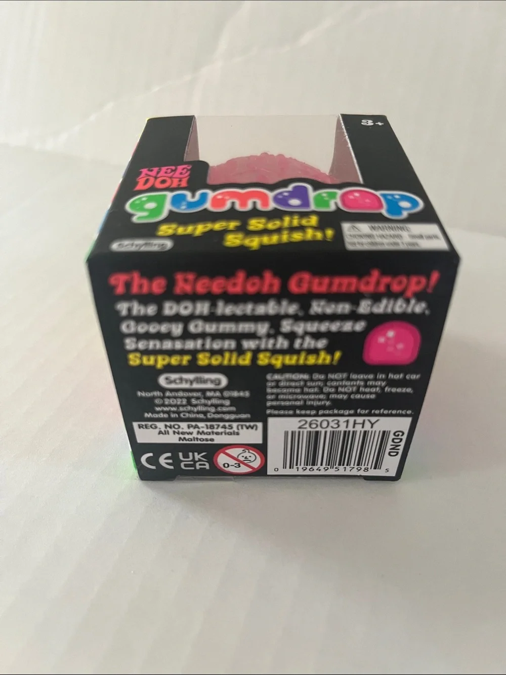 NeeDoh Gumdrop Super Solid Squish Toy - Pink